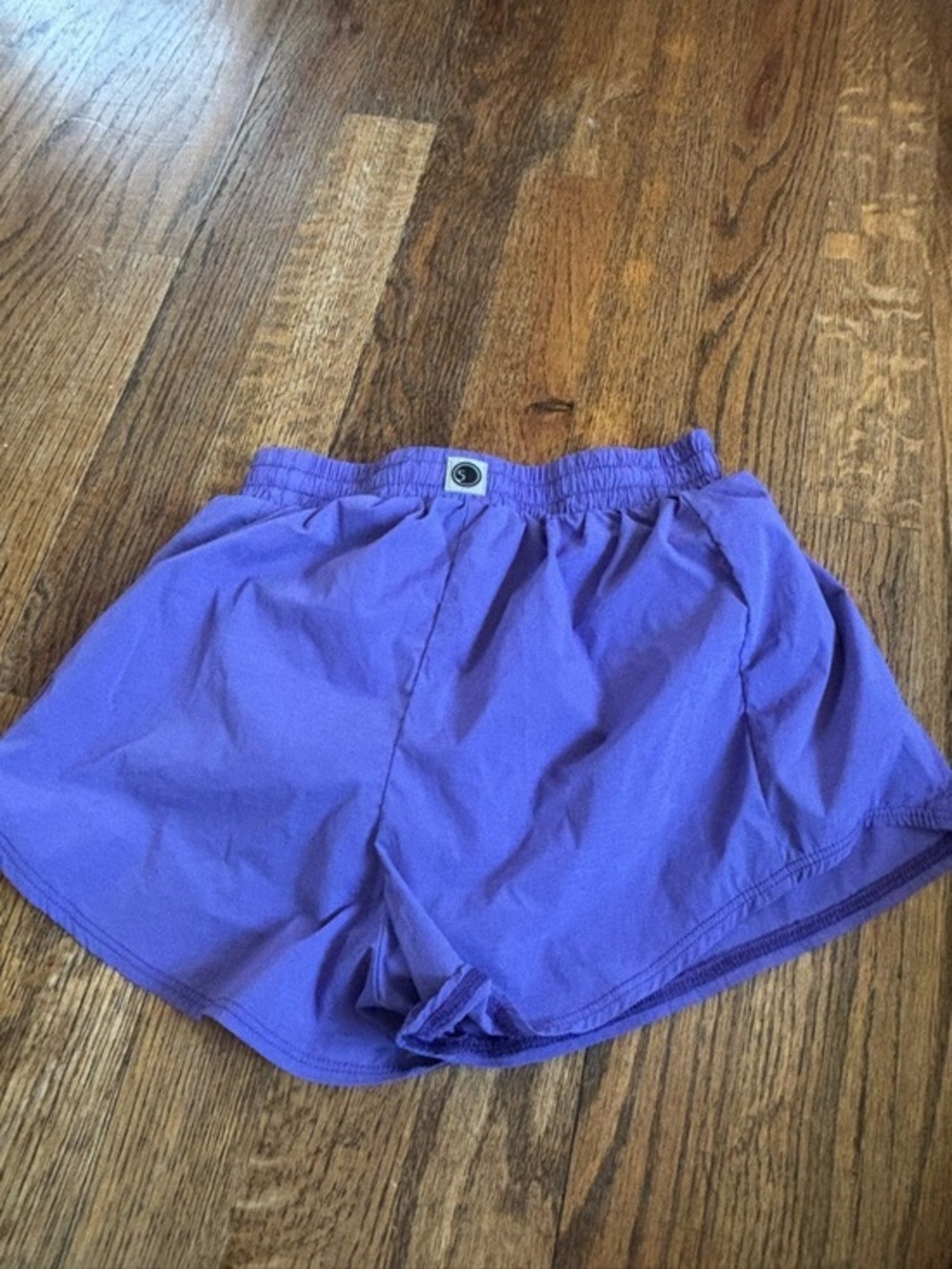 Kids Purple Athletic Shorts with Elastic Waist